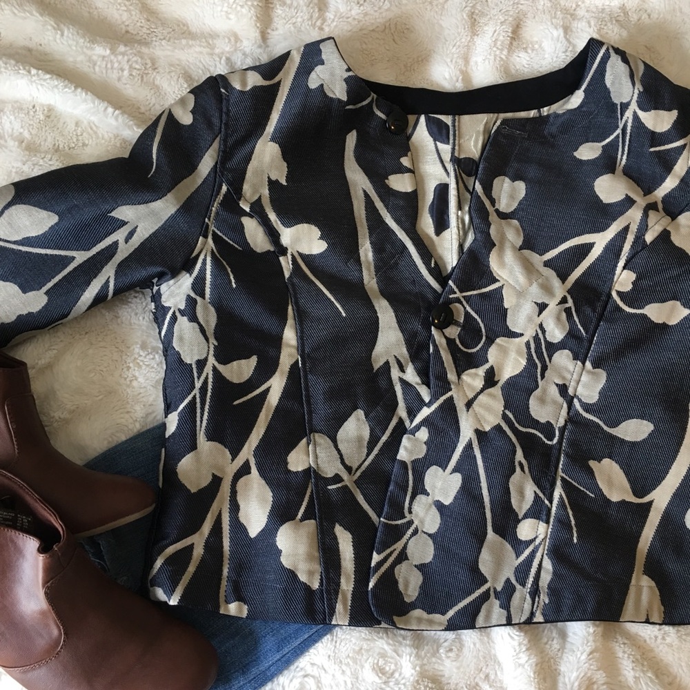 I Reversibles Jacket Size Medium NWT Slate Blue